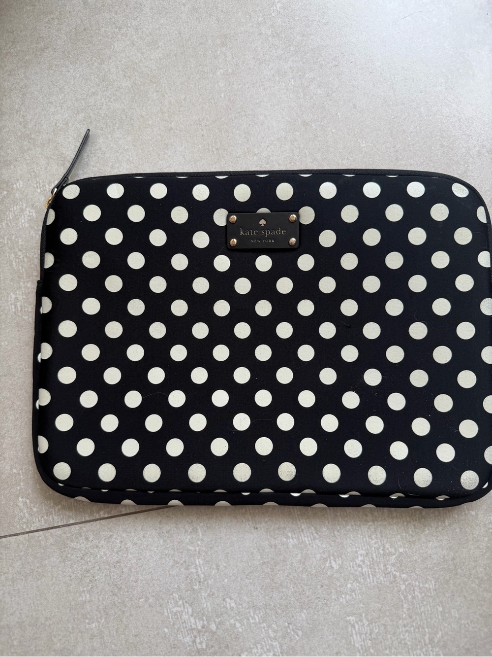 kate spade Black and White Polka Dot Tablet Sleeve